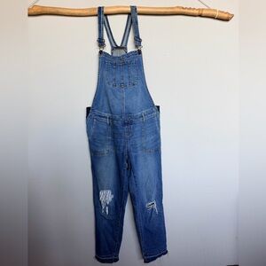 Maternity Denim Overalls - Upcycled